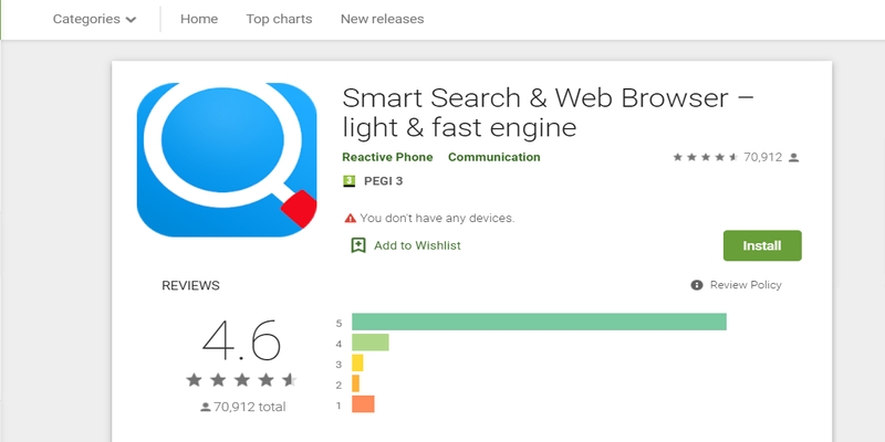 The success of Smart Search & Web Browser - light & fast engine